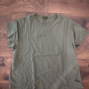 Nuuds Green Boxy Relaxed T-Shirt